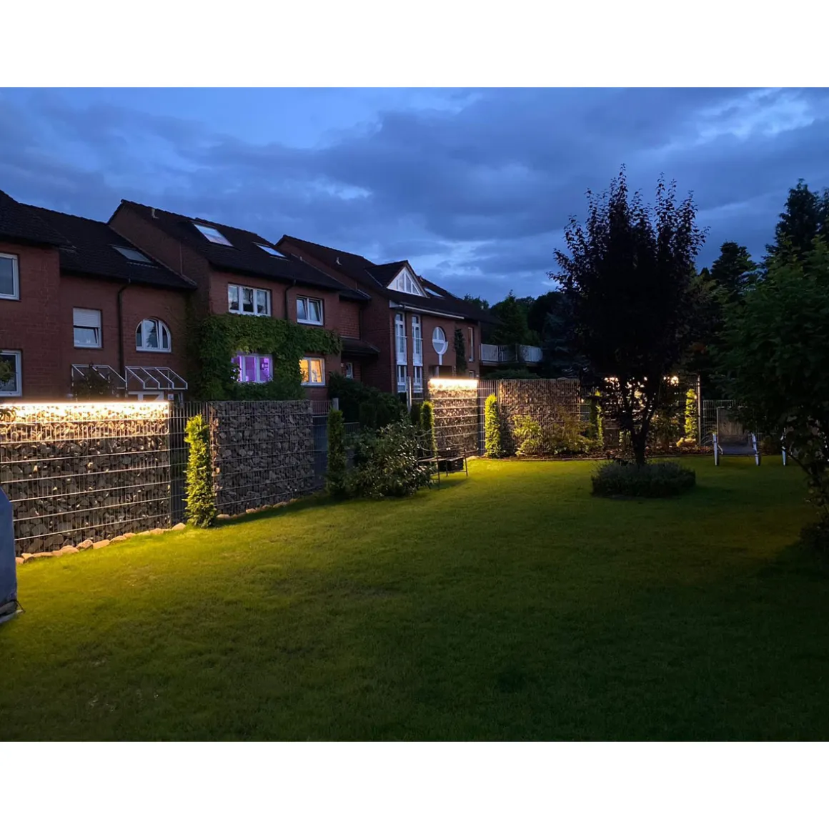 LyghtUp LED-Leuchtleiste fur Doppelstabmatten 196 cm anthrazit