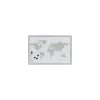 Magnet- und Schreibtafel World 60 x 40 cm alugrau