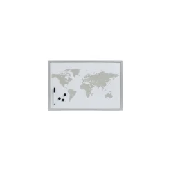 Magnet- und Schreibtafel World 60 x 40 cm alugrau