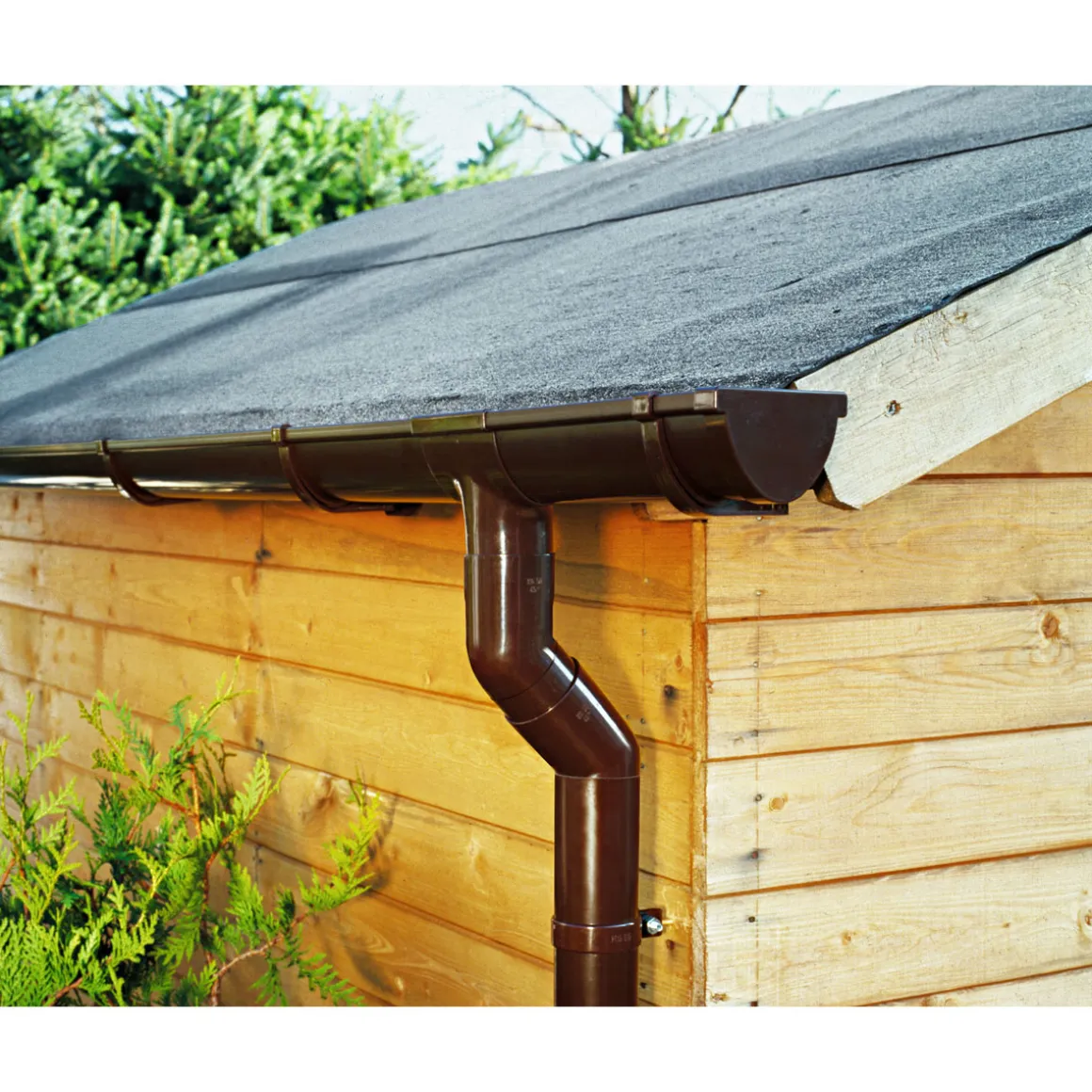 Marley Duplex-Dachrinne braun 300 cm