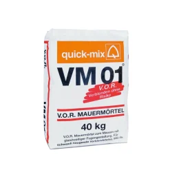 Mauermörtel für schwach saugende Steine 40 kg grau VM 01 gr.