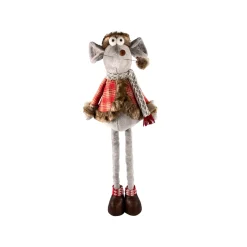 Maus mit Weihnachtsmütze 70-110 cm Teleskopierbar