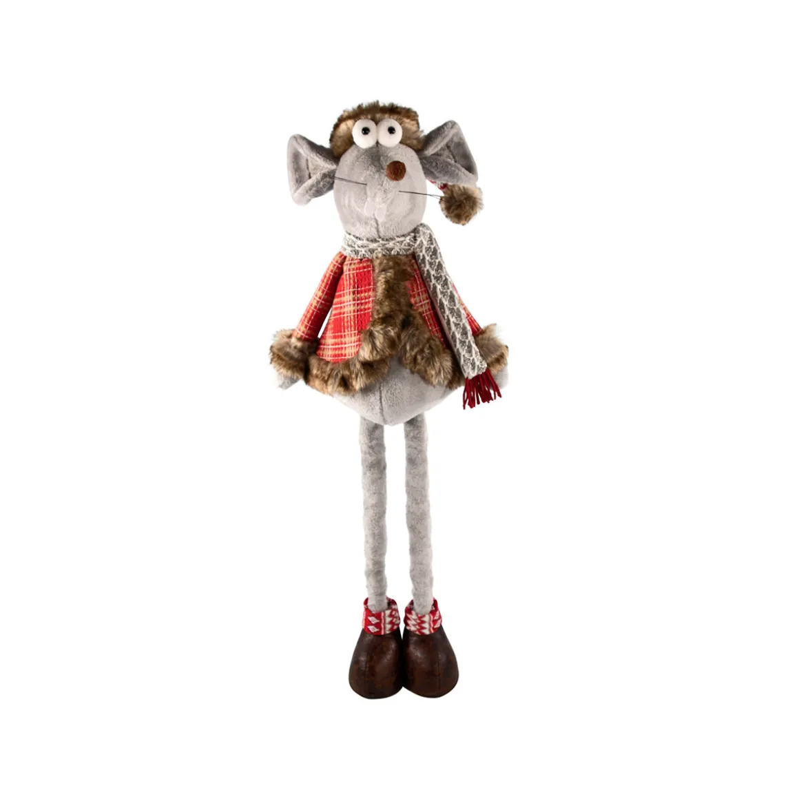 Maus mit Weihnachtsmütze 70-110 cm Teleskopierbar