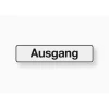Metafranc Hinweisschild Ausgang Kunststoff weiß