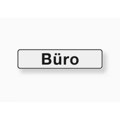 Metafranc Hinweisschild Büro Kunststoff weiß