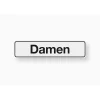 Metafranc Hinweisschild Damen Kunststoff weiß
