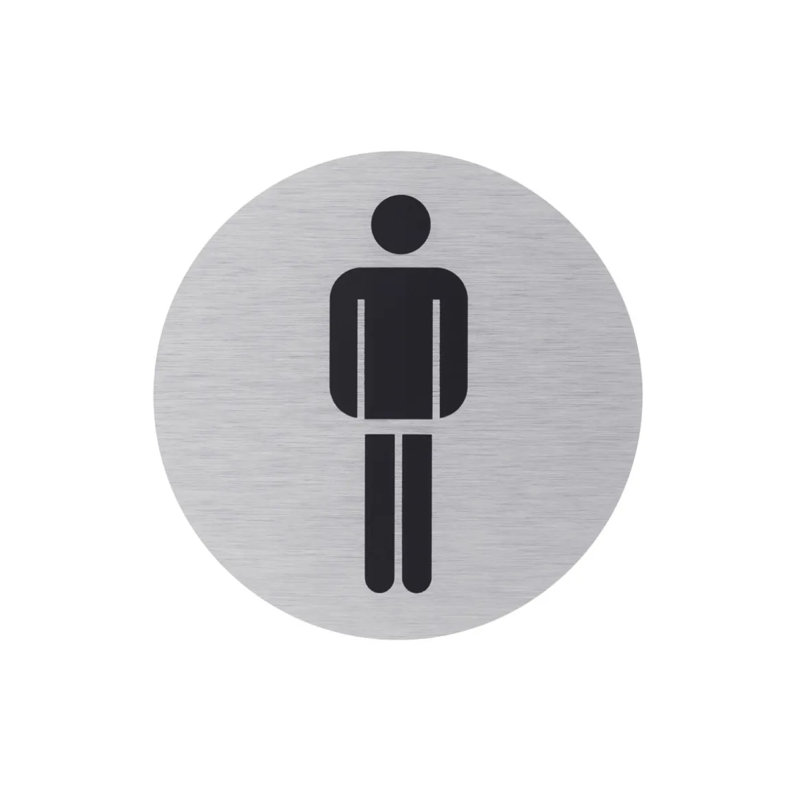 Metafranc Hinweisschild Herren Aluminium grau