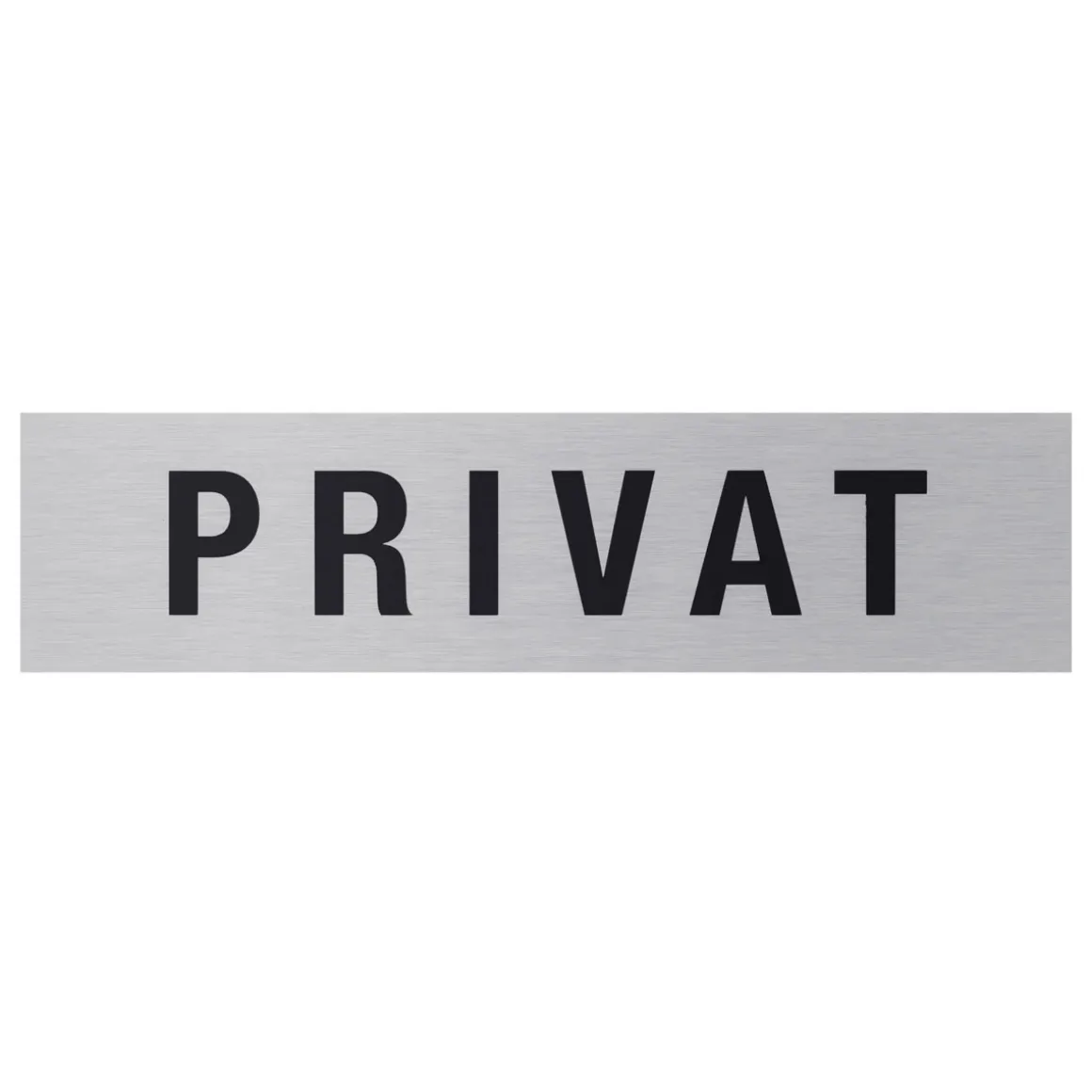 Metafranc Hinweisschild Privat Aluminium grau