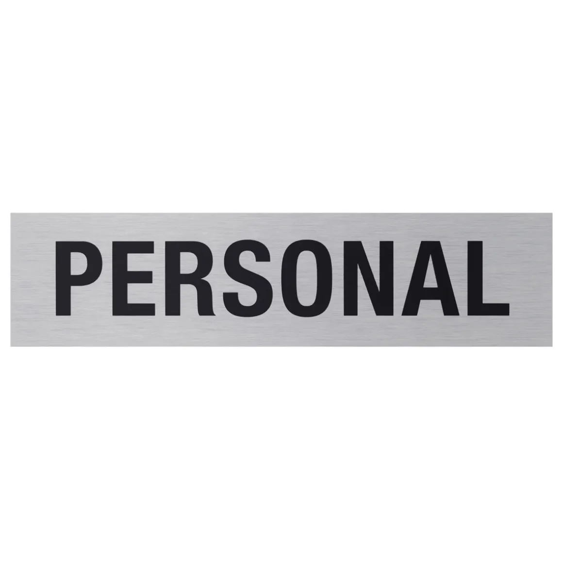 Metafranc Hinweisschild Personal Aluminium grau