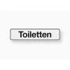 Metafranc Hinweisschild Toiletten Kunststoff weiß