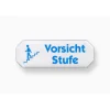 Metafranc Hinweisschild Vorsicht Stufe Kunststoff weiß
