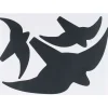 Metafranc Hinweisschild Vogel Kunststoff gelb