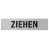 Metafranc Hinweisschild Ziehen Aluminium grau