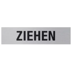 Metafranc Hinweisschild Ziehen Aluminium grau