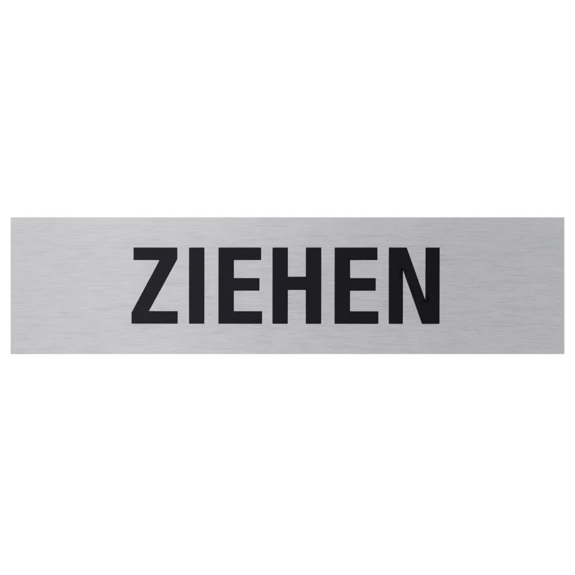 Metafranc Hinweisschild Ziehen Aluminium grau
