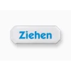 Metafranc Hinweisschild ziehen Kunststoff weiß