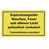 Metafranc Verbotsschild Rauchverbot Kunststoff gelb