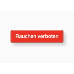 Metafranc Verbotsschild Rauchen verboten Kunststoff rot