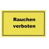 Metafranc Verbotsschild Rauchverbot Kunststoff gelb