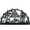 Metallschwibbogen Waldhaus aus Aluminium