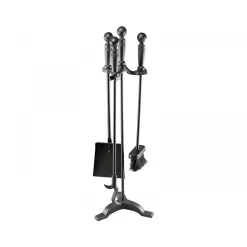 MyFireTool Kaminbesteck 3 teilig Schwarz 61 cm