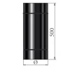 MyFireTool Rauchrohr Ø 120mm 500 mm 0,6 mm blau