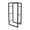 MyFireTool Kaminholzhalter Schwarz Pulverbeschichtet L45xB30xH96cm
