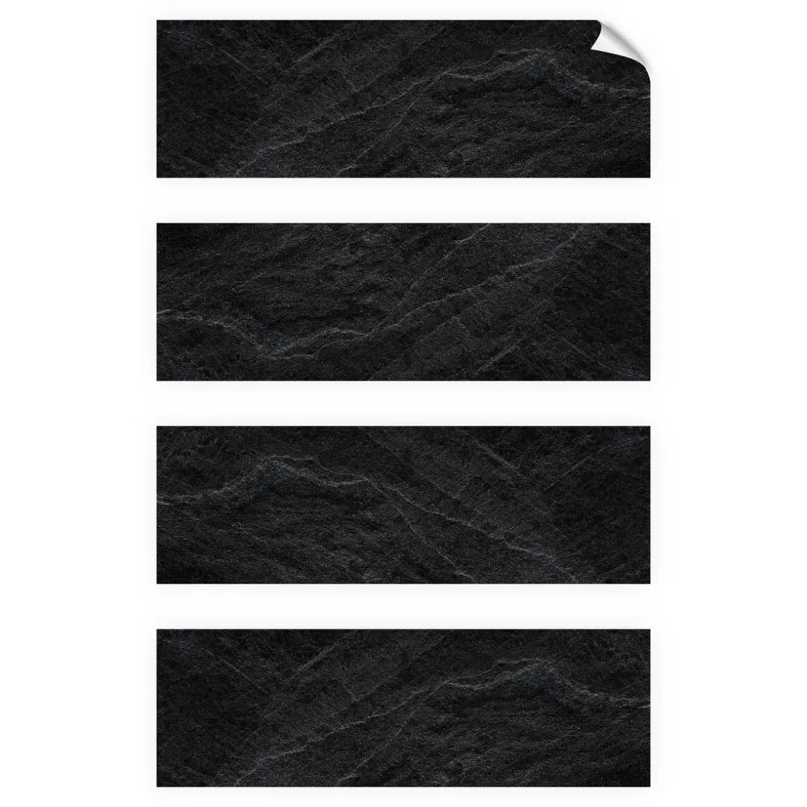 MySpotti Antirutschaufkleber Slate 4er-Set 30 x 10 cm