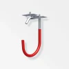 MyTool Fahrradhaken 125x 90 mm verzinkt gummiert rot