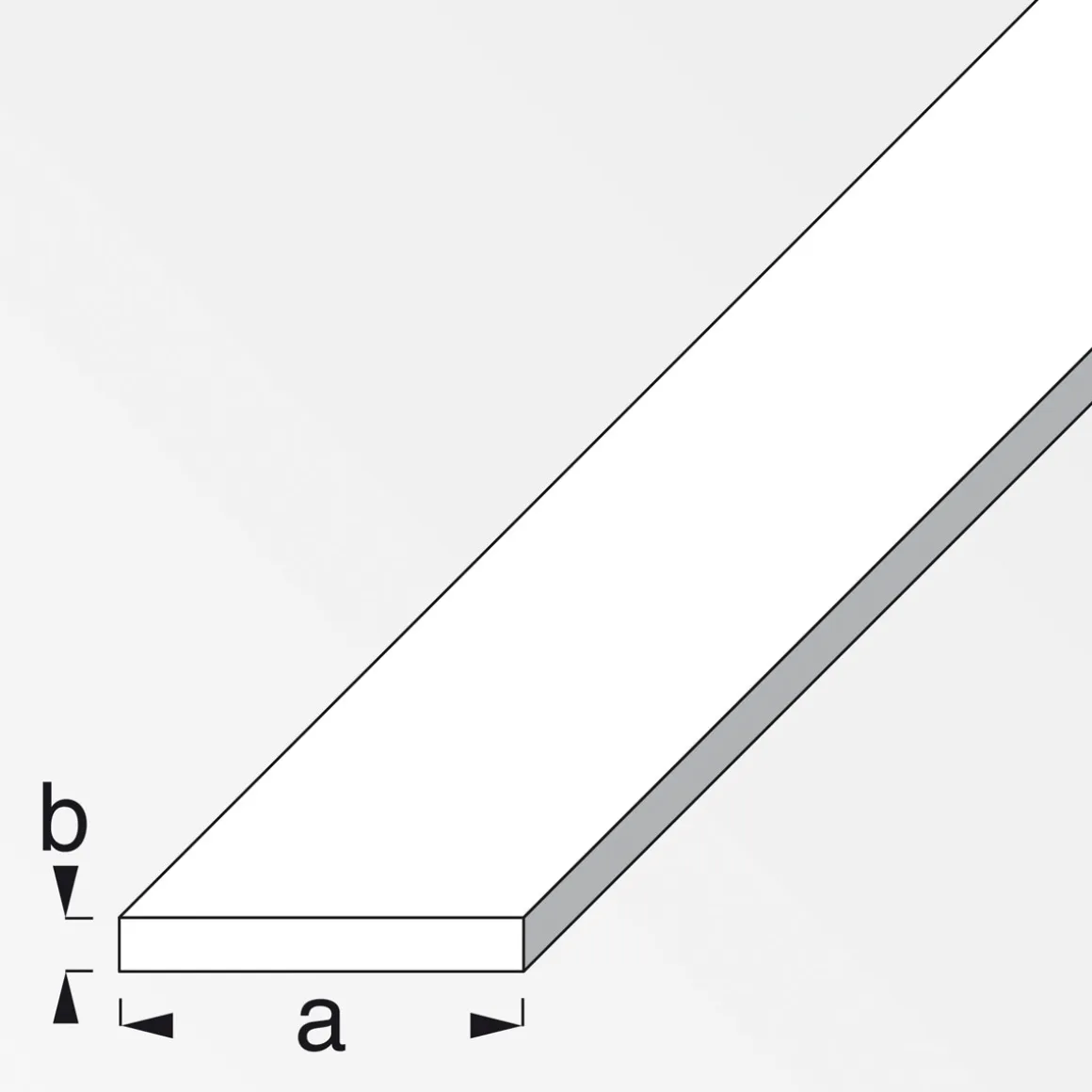 MyTool Flachstange 40 x 3 cm 1m silber