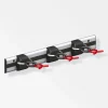 MyTool Gerätehalter-Set X-Star mit Schiene schwarz-rot