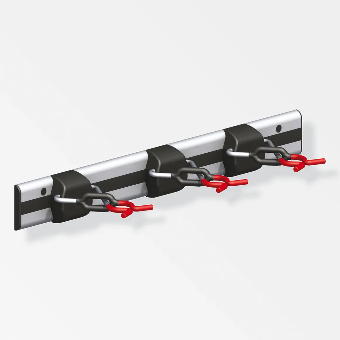 MyTool Gerätehalter-Set X-Star mit Schiene schwarz-rot