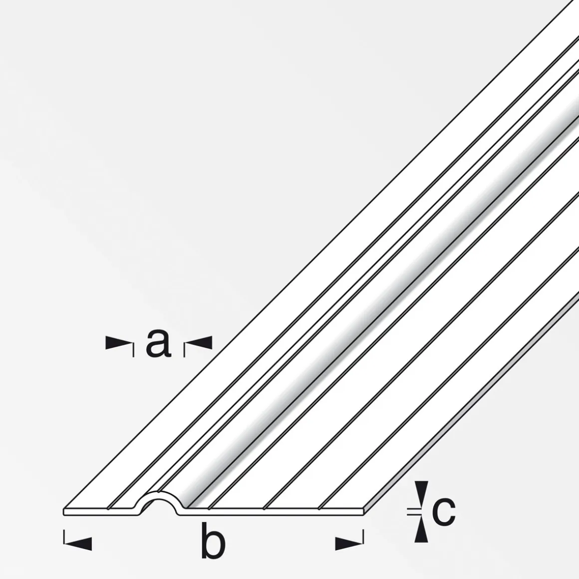 MyTool Rohrschelle für M8 1m lang blank