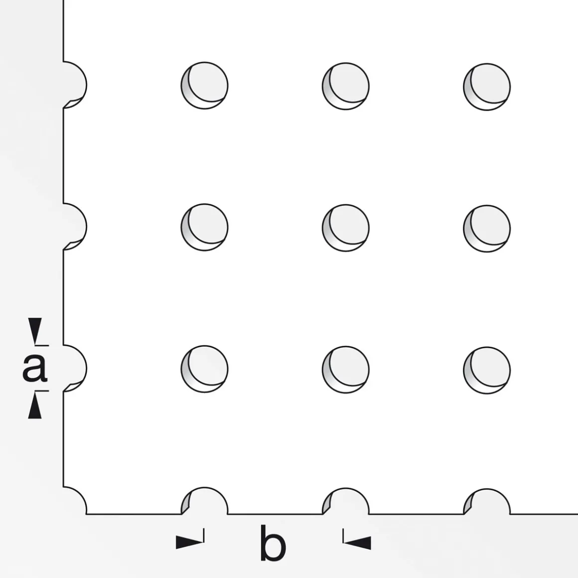 MyTool Rundlochblech 25 x 50 x 4,5 mm eloxiert