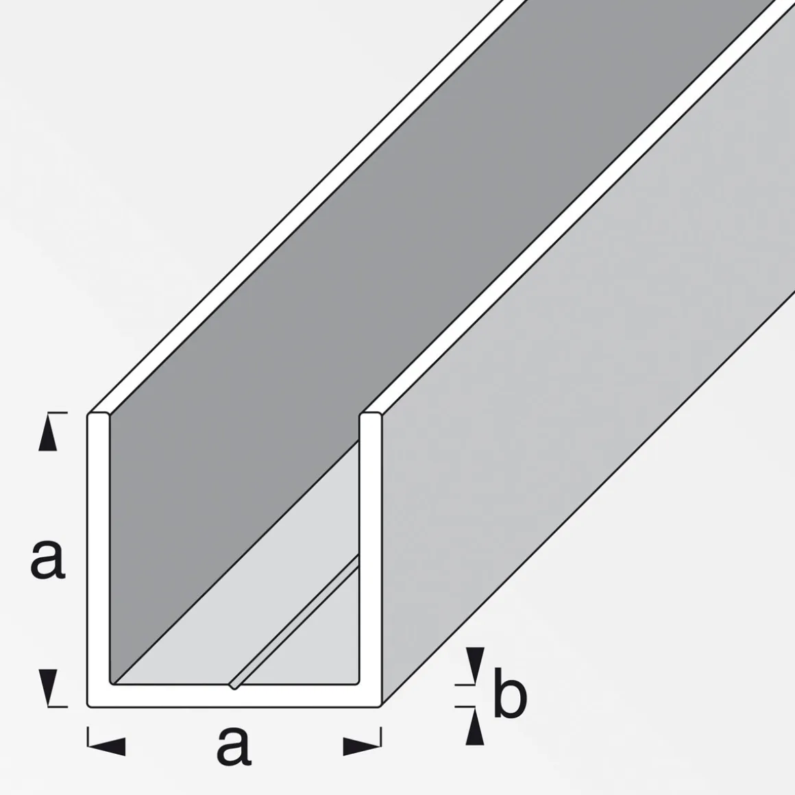 MyTool U-Profil 23,5 mm 1m blank