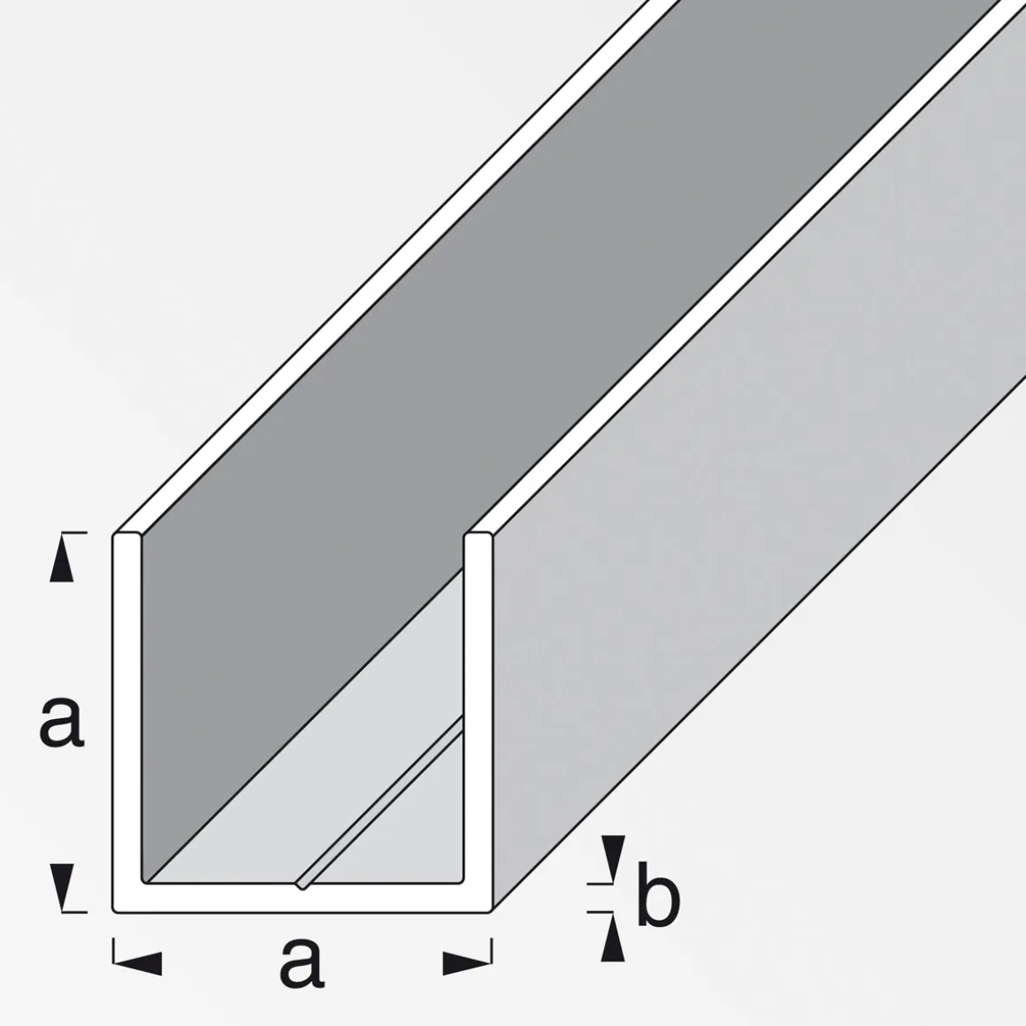 MyTool U-Profil 19,5 mm 2,5m blank
