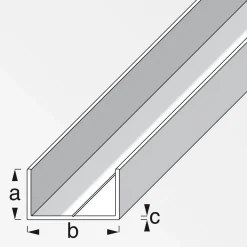 MyTool U-Profil 11,5 x 19,5 mm 2,5m blank