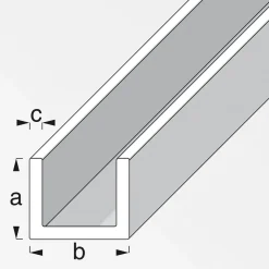 MyTool U-Profil 16 x 16 x 16 x 1,5 mm 1m kaltgewalzt