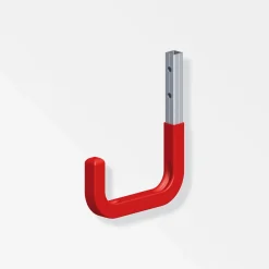 MyTool Wandhaken Typ 3 80 x 120 mm gummiert rot