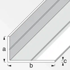 MyTool Winkel 29,5 x 53,6 mm 1m ungleichschenklig weiß