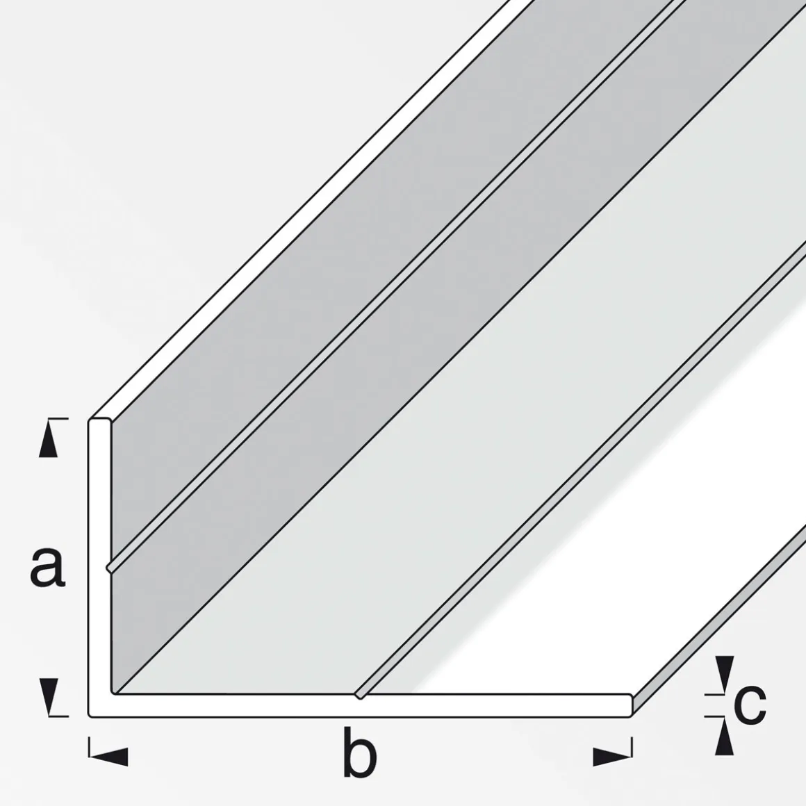 MyTool Winkel 23,5 x 43,5 mm 2,5m ungleichschenklig blank