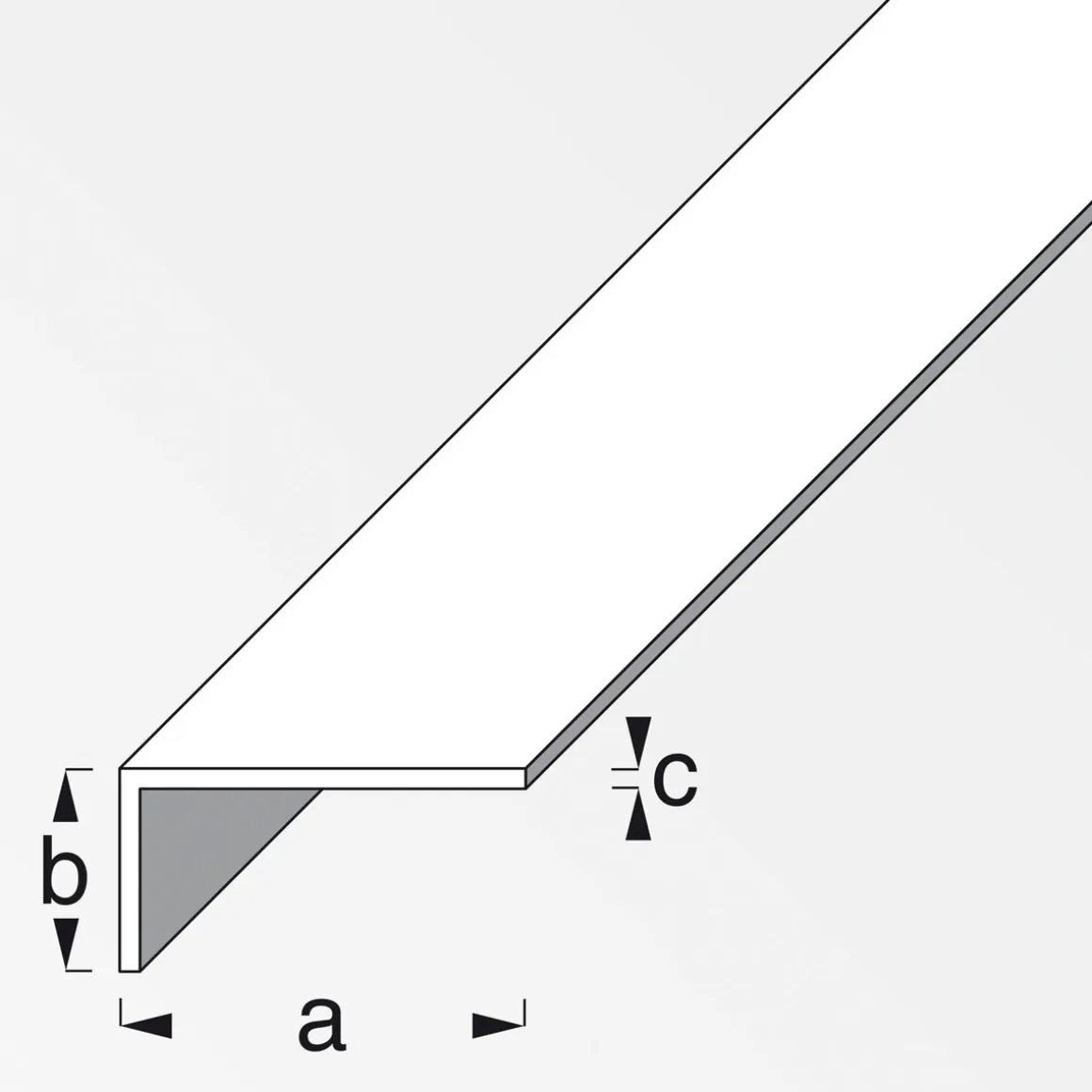 MyTool Winkel 40 x 10 x 2 mm 2m weiß