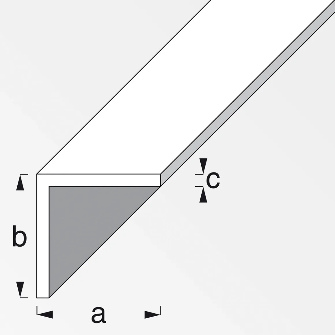 MyTool Winkel 10 x 10 x 1 mm 2m silber-eloxiert