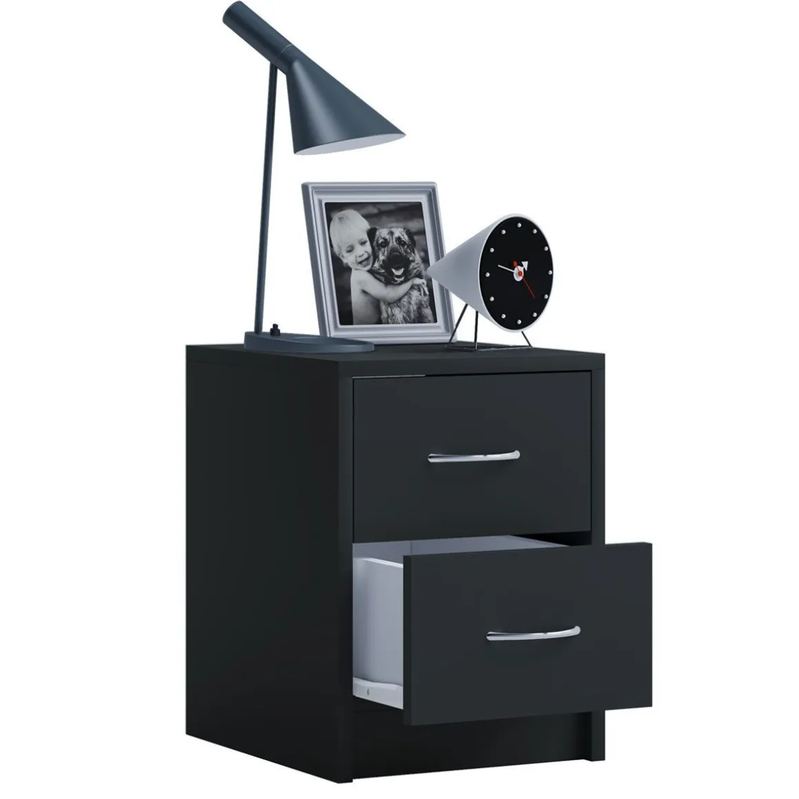 Nachttisch Boxal Mini weiß