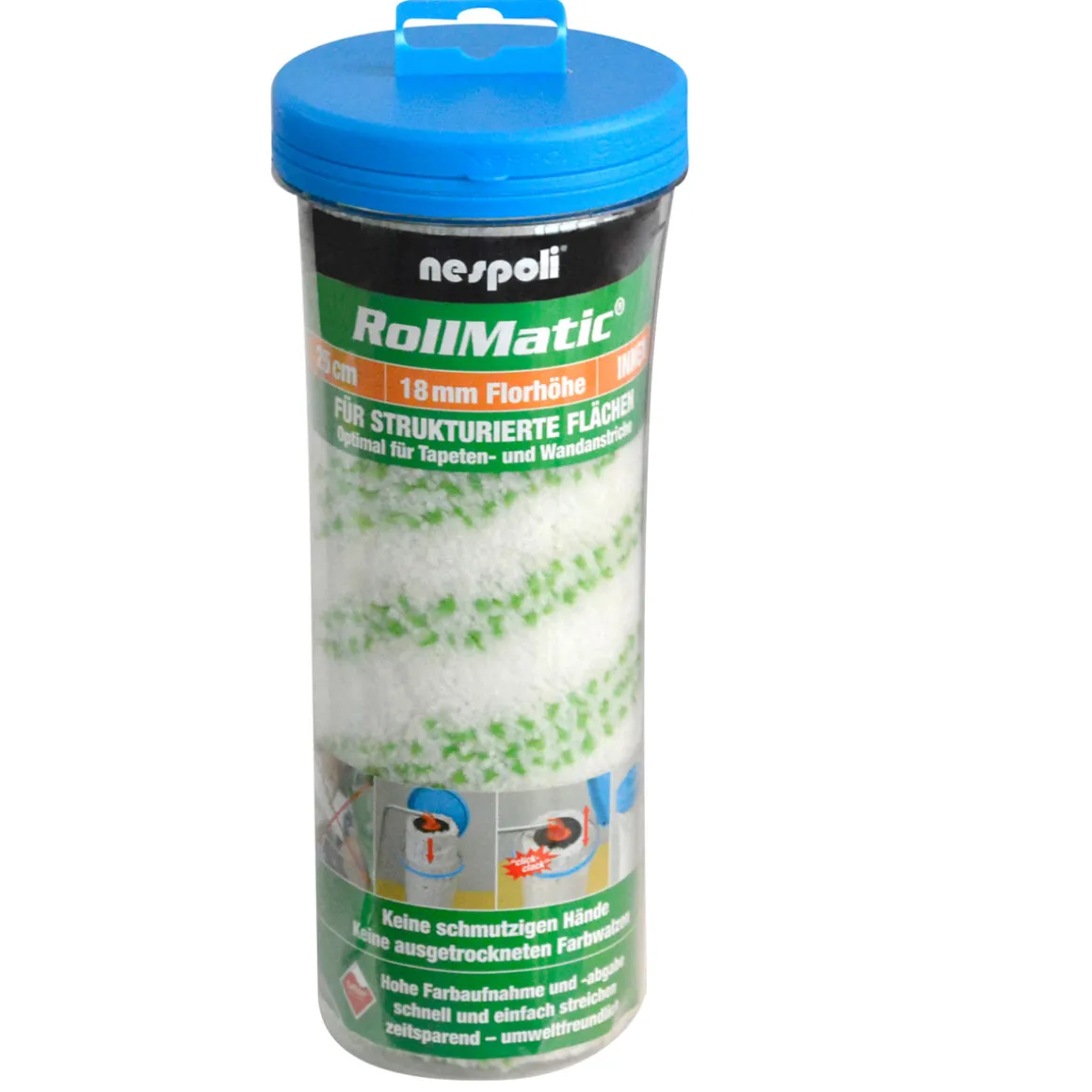 NESPOLI RollMatic Farbwalze 18 mm 15 cm