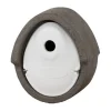 Nistkasten oval, grau