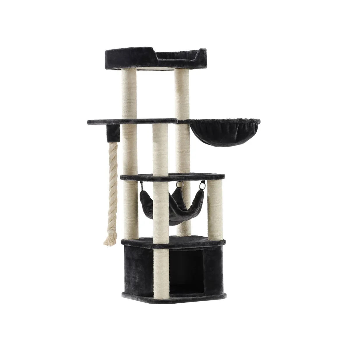 Nobby Kratzbaum Classic Zada 50 x 50 x 145 cm dunkelgrau