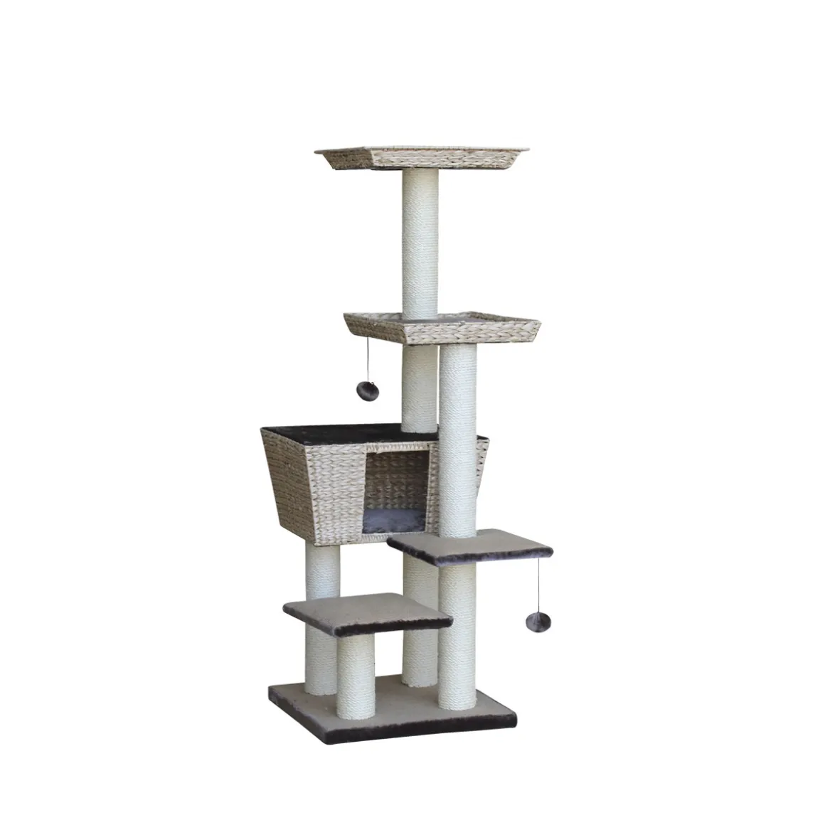 Nobby Kratzbaum Motega 48 x 48 x 141 cm hellbraun
