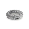 Nobby Softplüsch-Bett Donut ARUSHA schwarz meliert Durchmesser 45 cm