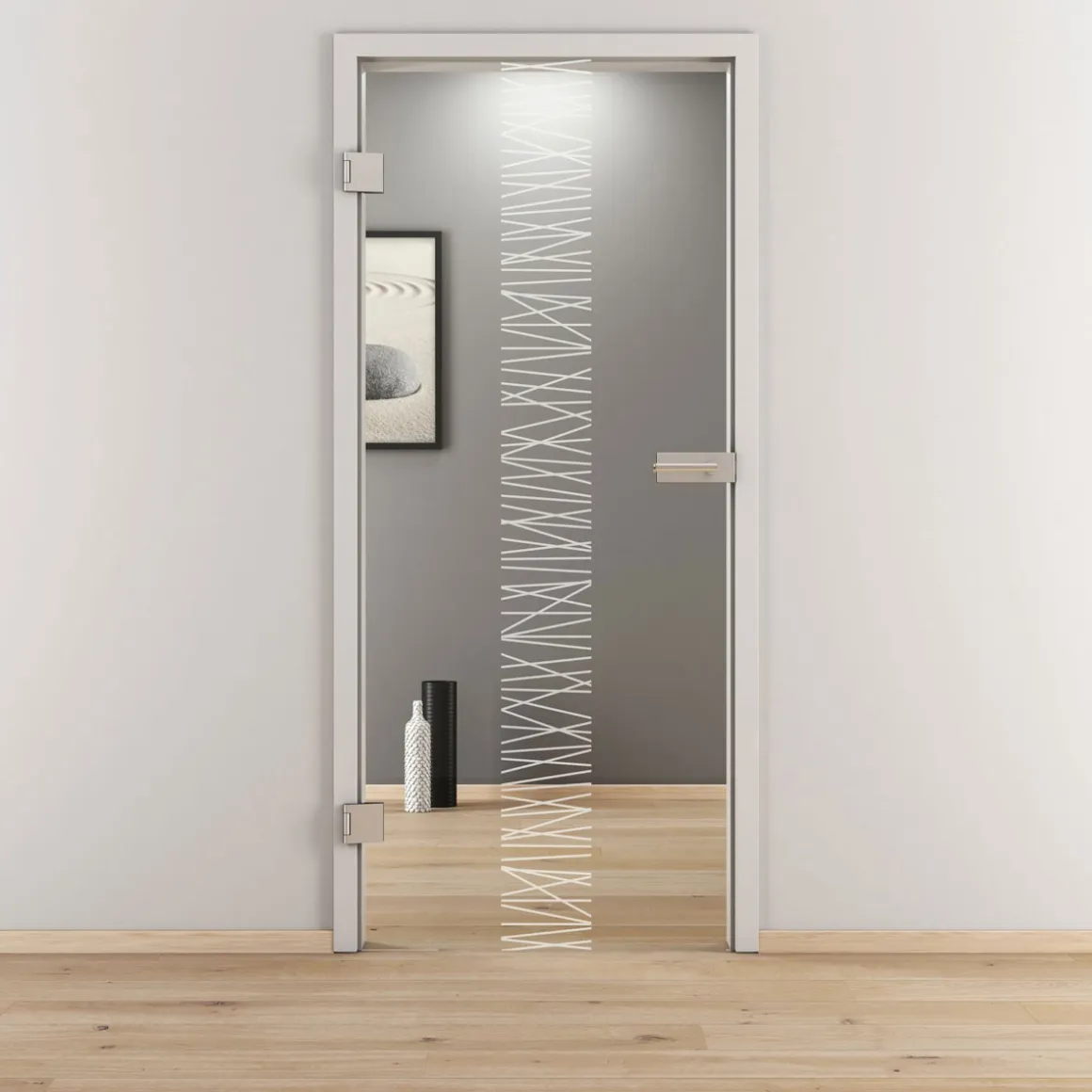 Novadoors Glasdrehtür NOVA 549 klar 70,9 x 197,2 cm Links